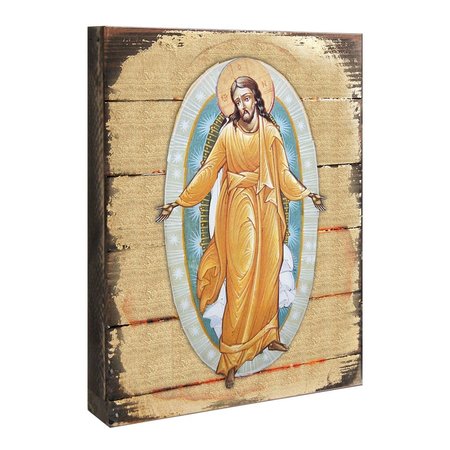 KD AMERICANA Resurrection Icon Painting on GoldPlated Wooden Block KD1800217